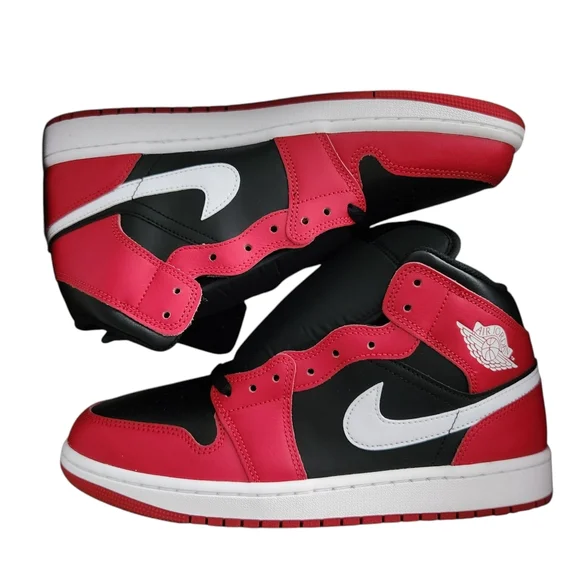 Nike Air Jordan Mid Gym Red Black White Men's Size 10